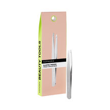 SLANTED TWEEZER BLACK-24 (PINZA PARA DEPILAR BISELADA)